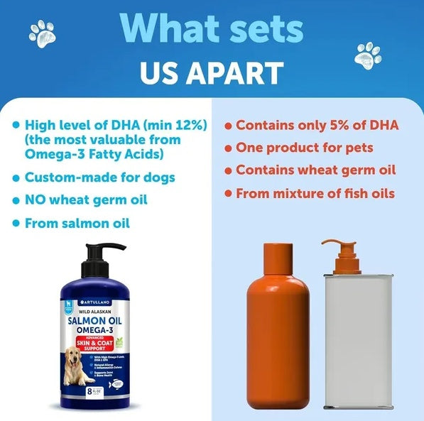 Wild Alaskan salmon oil for senior dogs — what sets it apart from other fish oils on the market