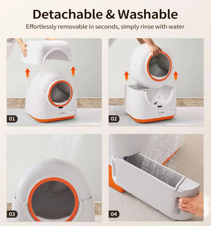 Unit operating quietly in the background while a pet sleeps nearby.