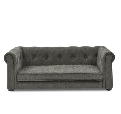 Grand-Luxe raised dog sofa in dark grey